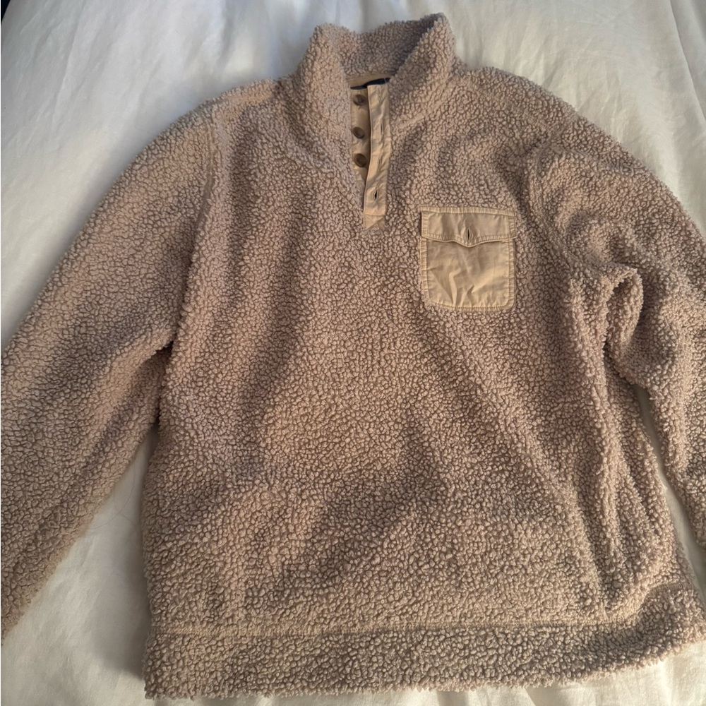 Black Brown 1826 Tan Sherpa Sweater
